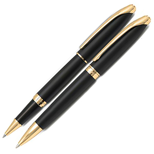 ست جفتی رینگ مشکی گیره طلایی